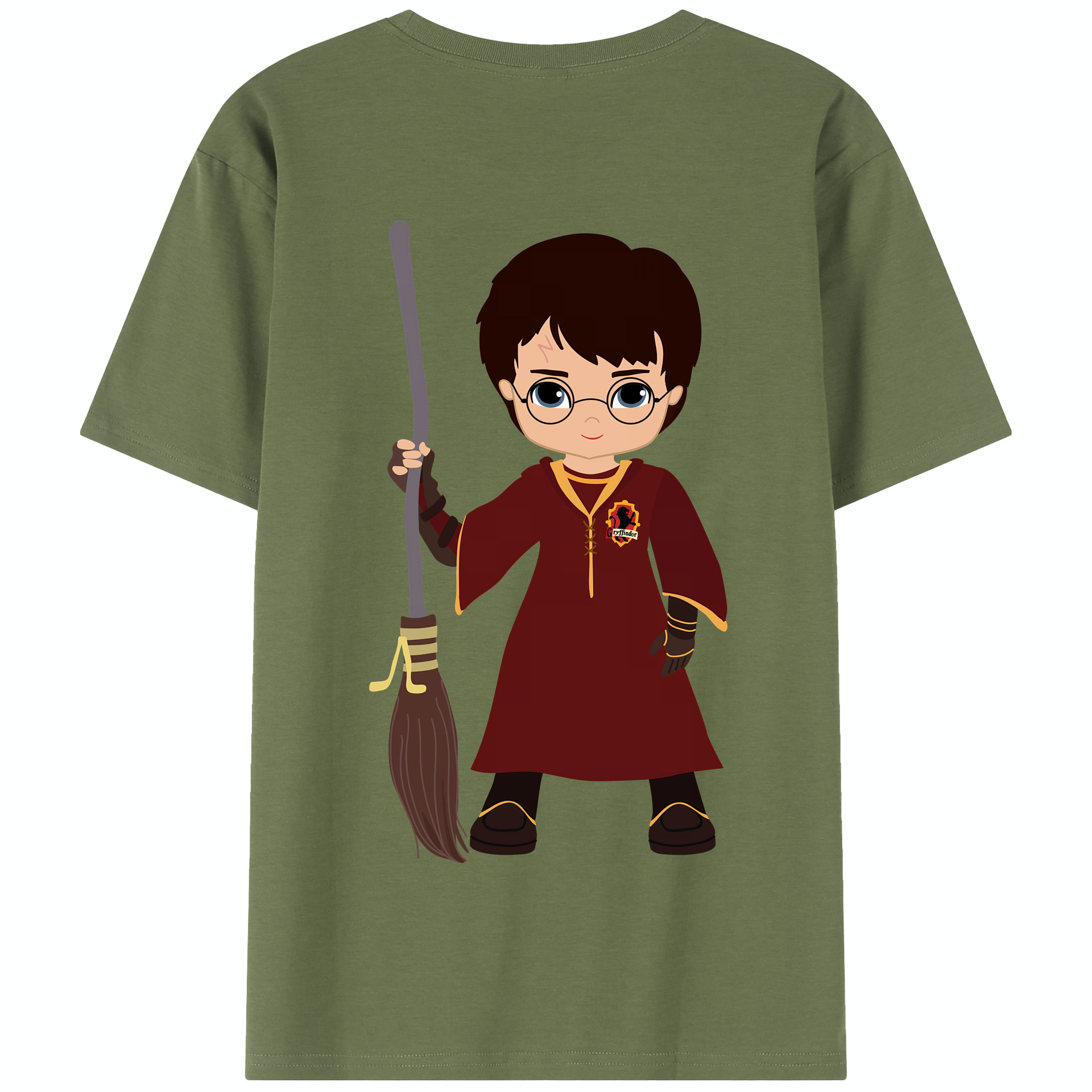 （画像用） Harry Potter ハリー・ポッターシリーズ 綿100％半袖Tシャツ（背面プリント）